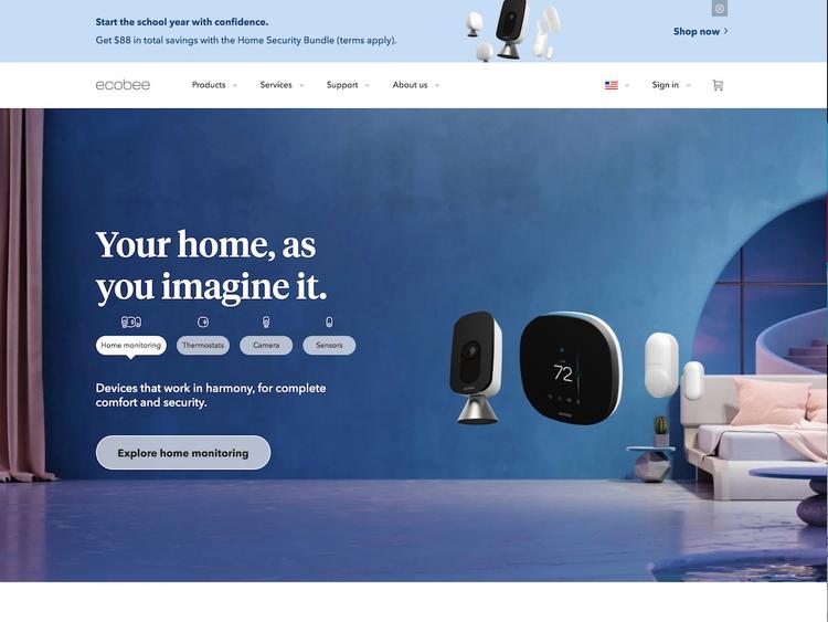 Screenshot of Ecobee