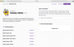 screen shot gatsby admin UI