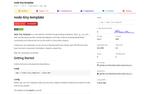 landing page for the Node Tiny Template